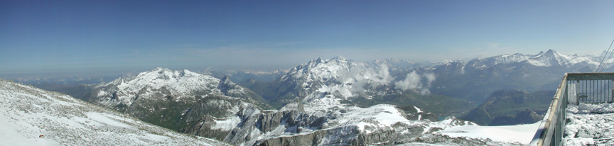 View towards Champagny, round to Mont Blanc