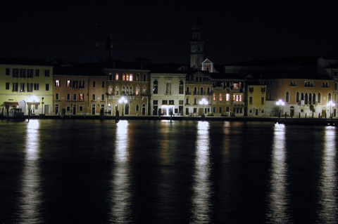 The Zattere at night