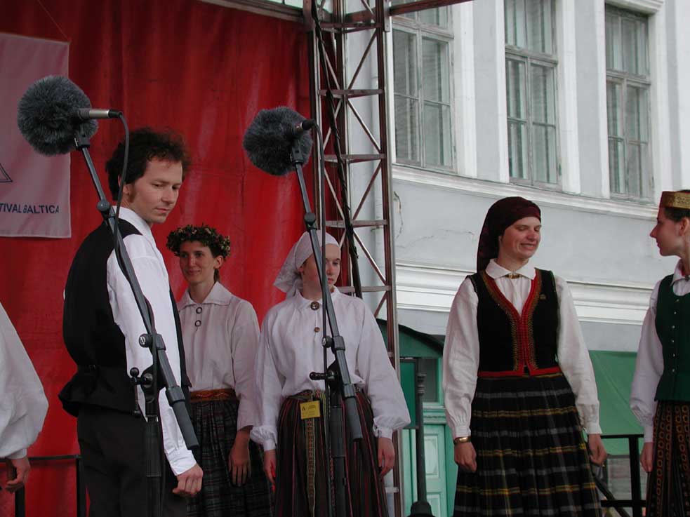 Latvian Orchestra, with dancers