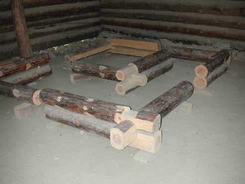 Log wall corner joints