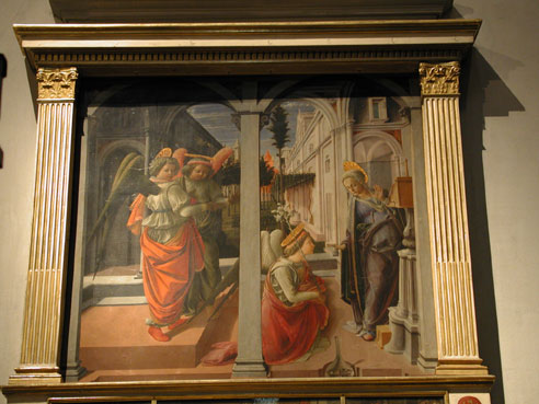 Annunciation, Filippo Lippi