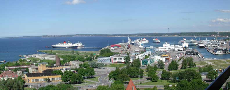 View of passenger harbour from Olaviste